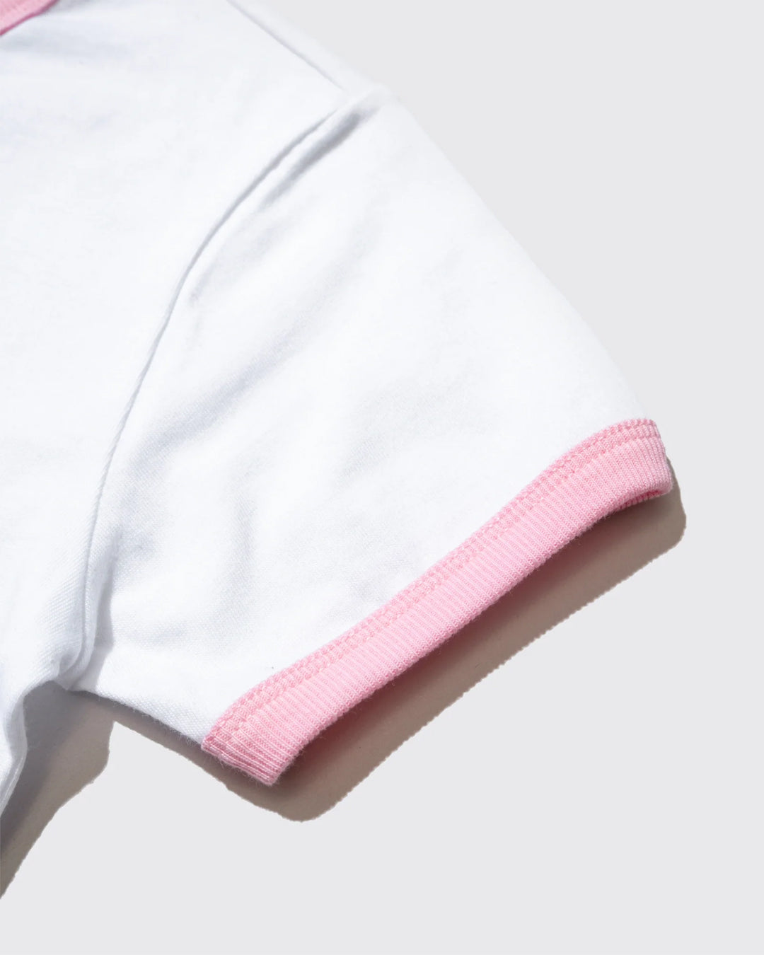 Happy Mini Ringer Tee - White