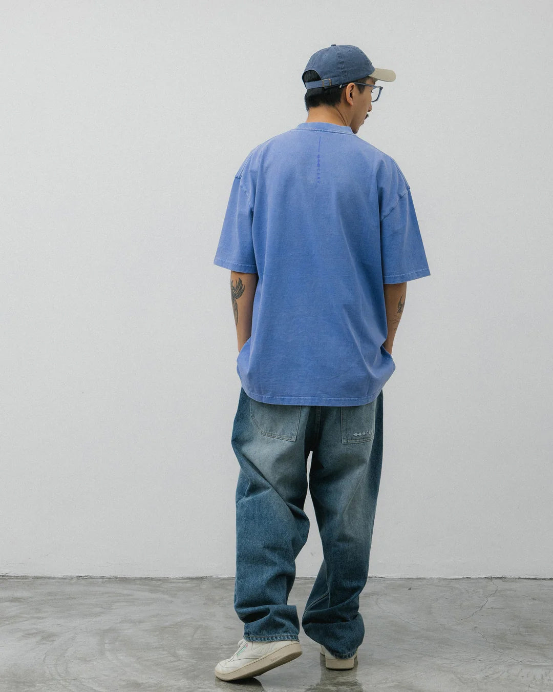 Snow Washed Small Logo Tee - Purple