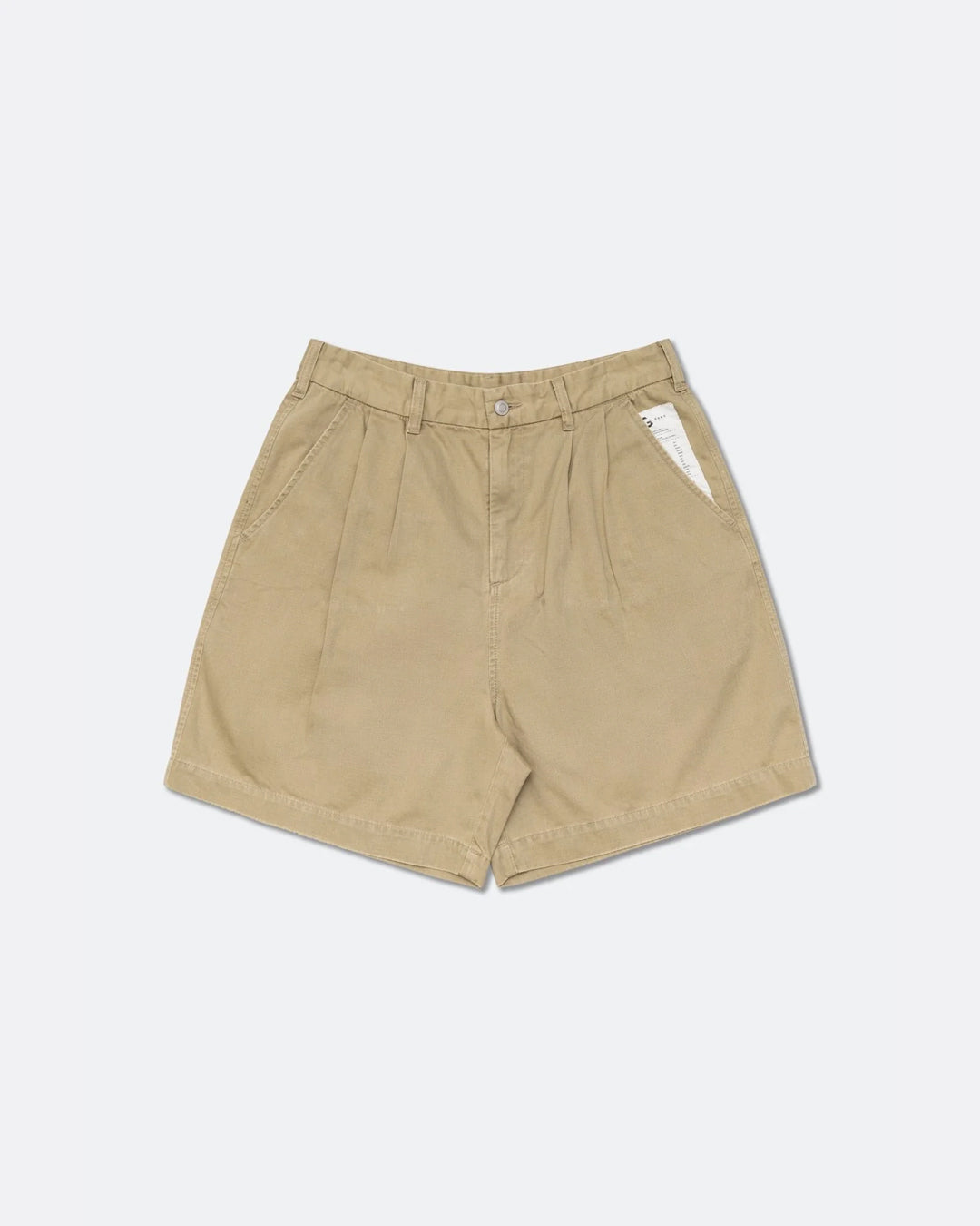 Washed Chino Shorts - Khaki