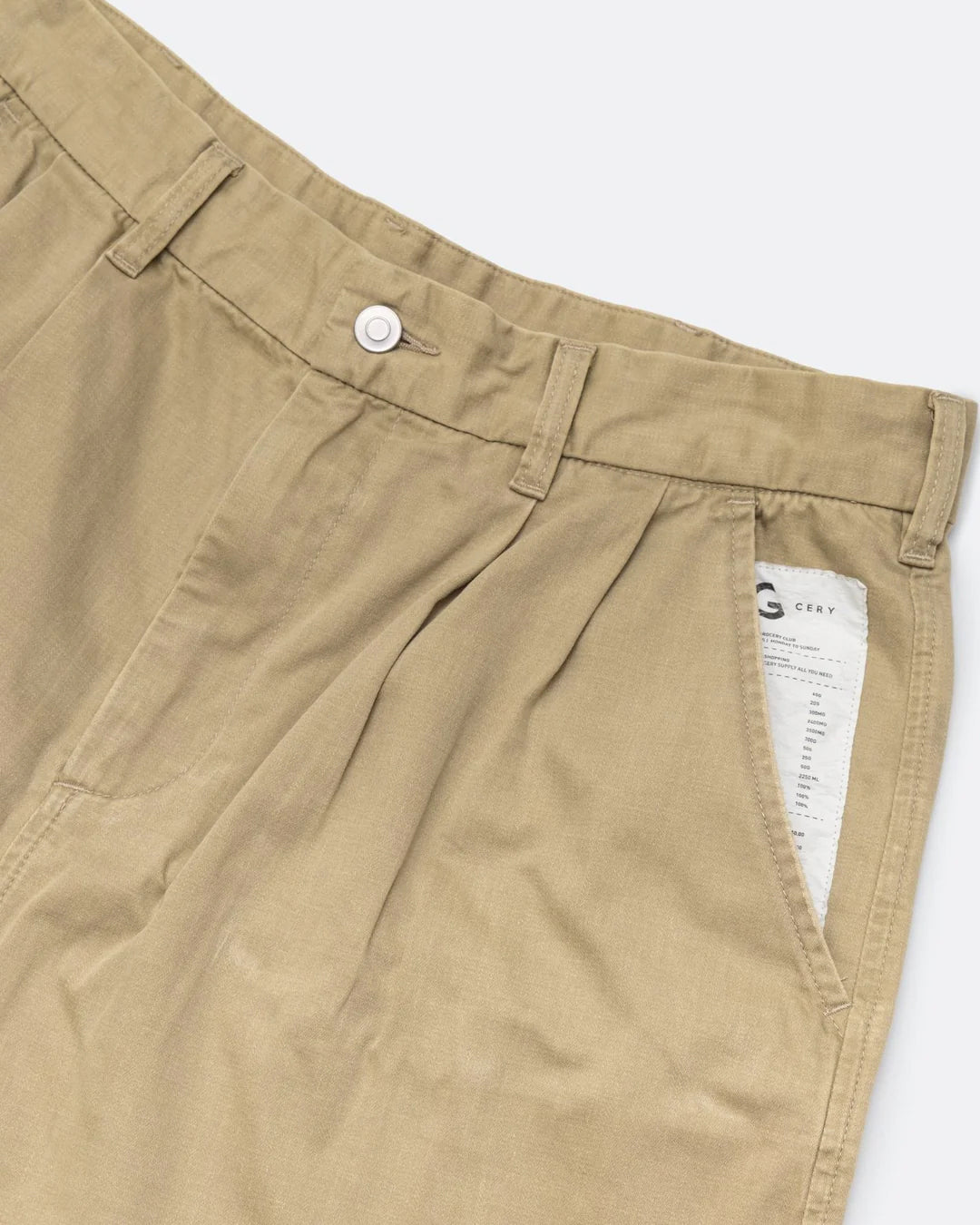 Washed Chino Shorts - Khaki