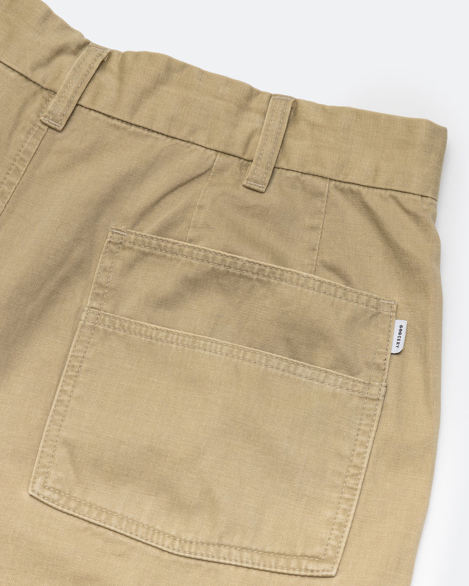 Washed Chino Shorts - Khaki