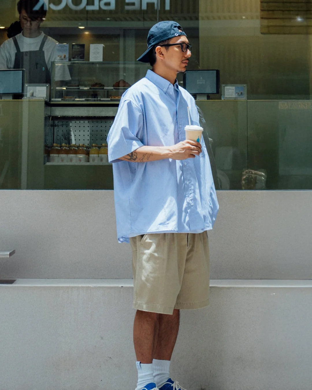 Washed Chino Shorts - Khaki