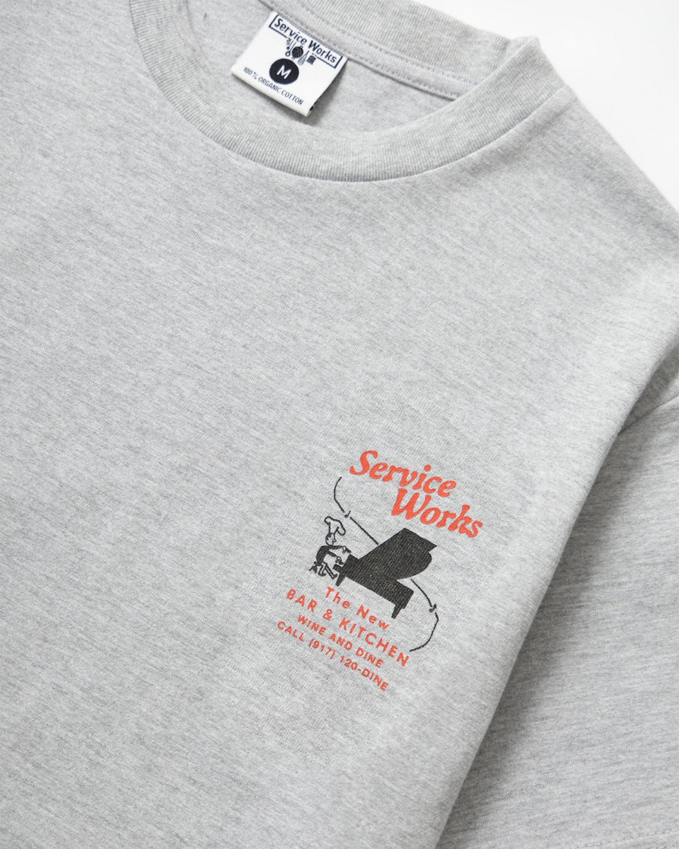 Bar + Kitchen Tee - Heather Grey