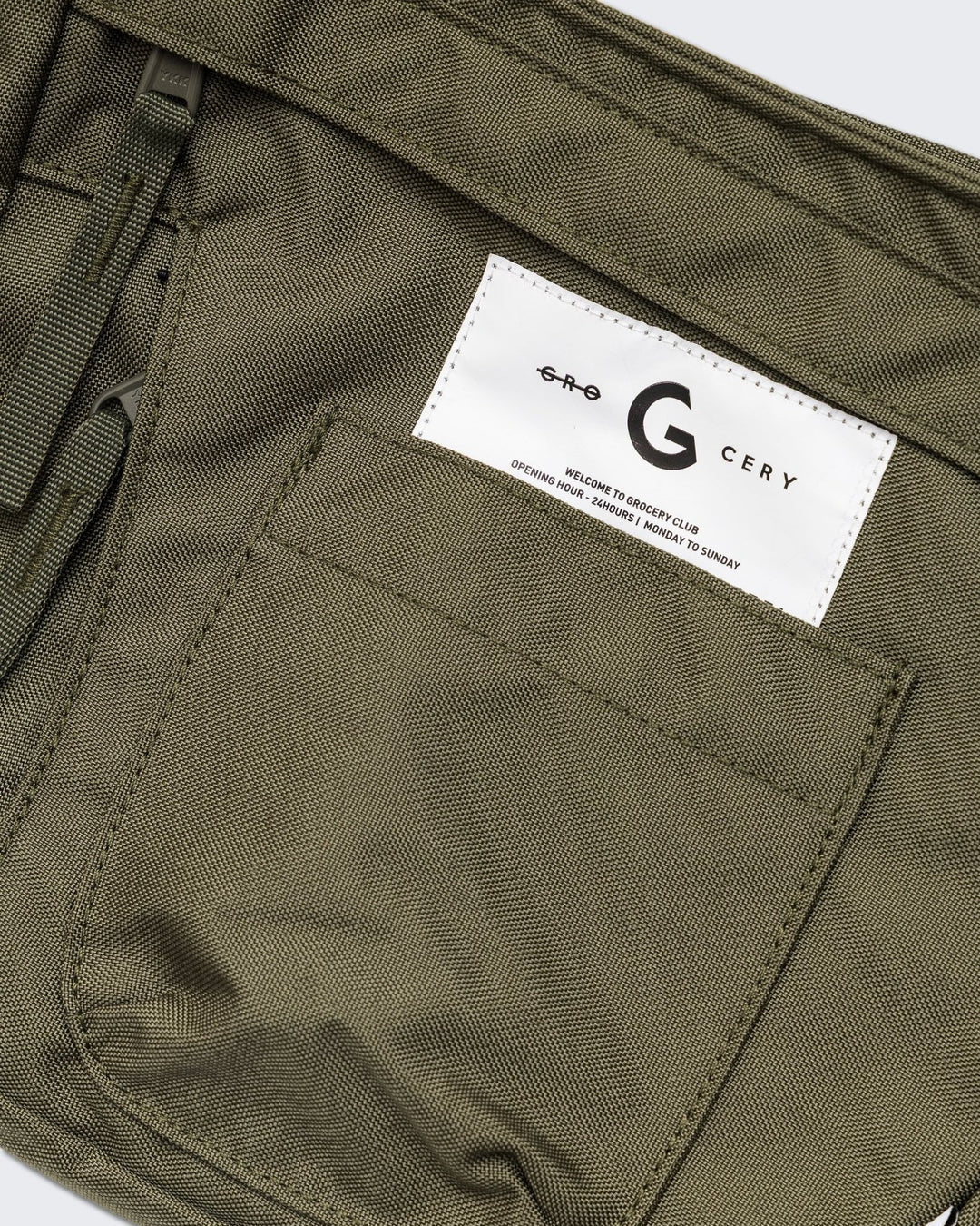 Multi Pocket Shoulder Bag - Olive