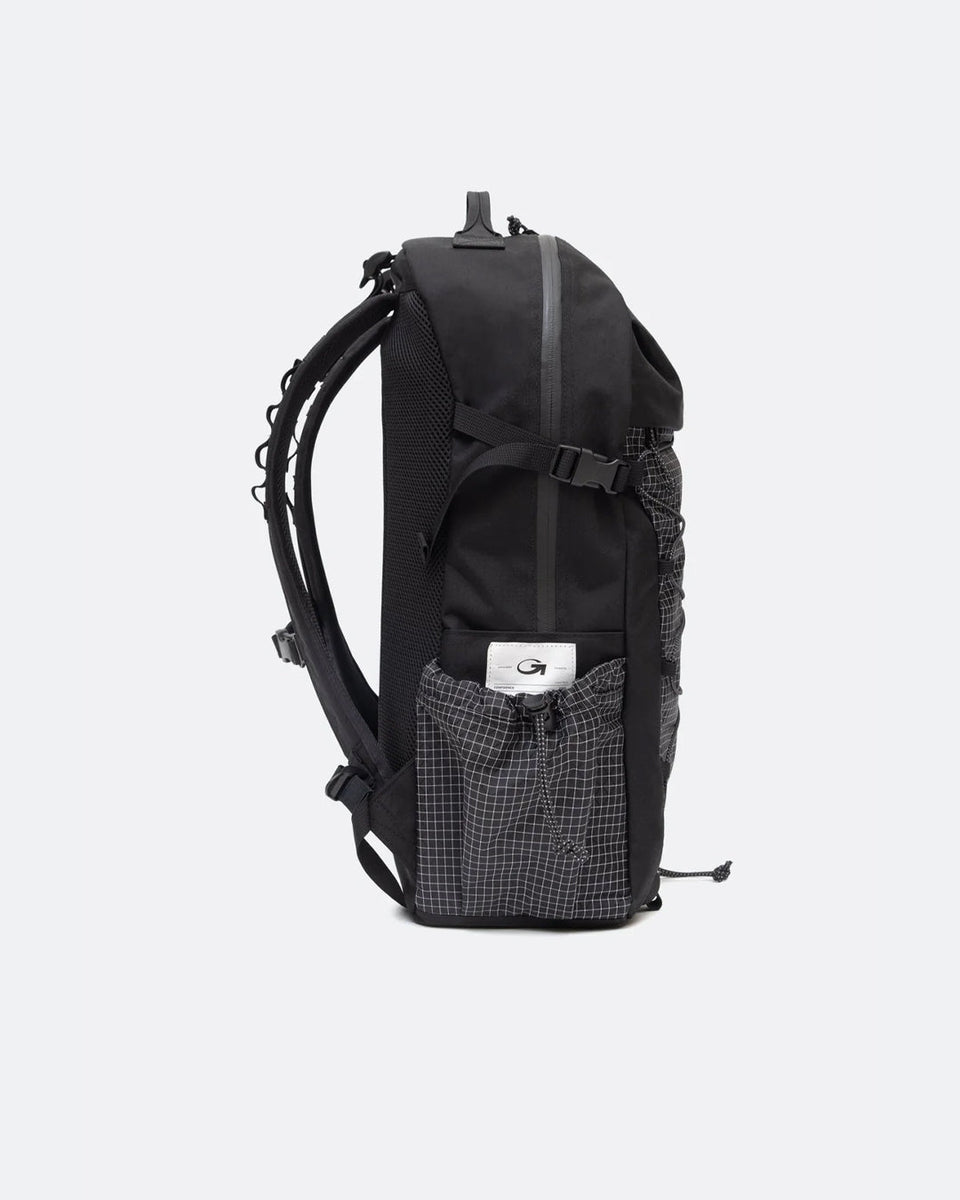 Grid Nylon Cordura Outdoor Backpack - Black