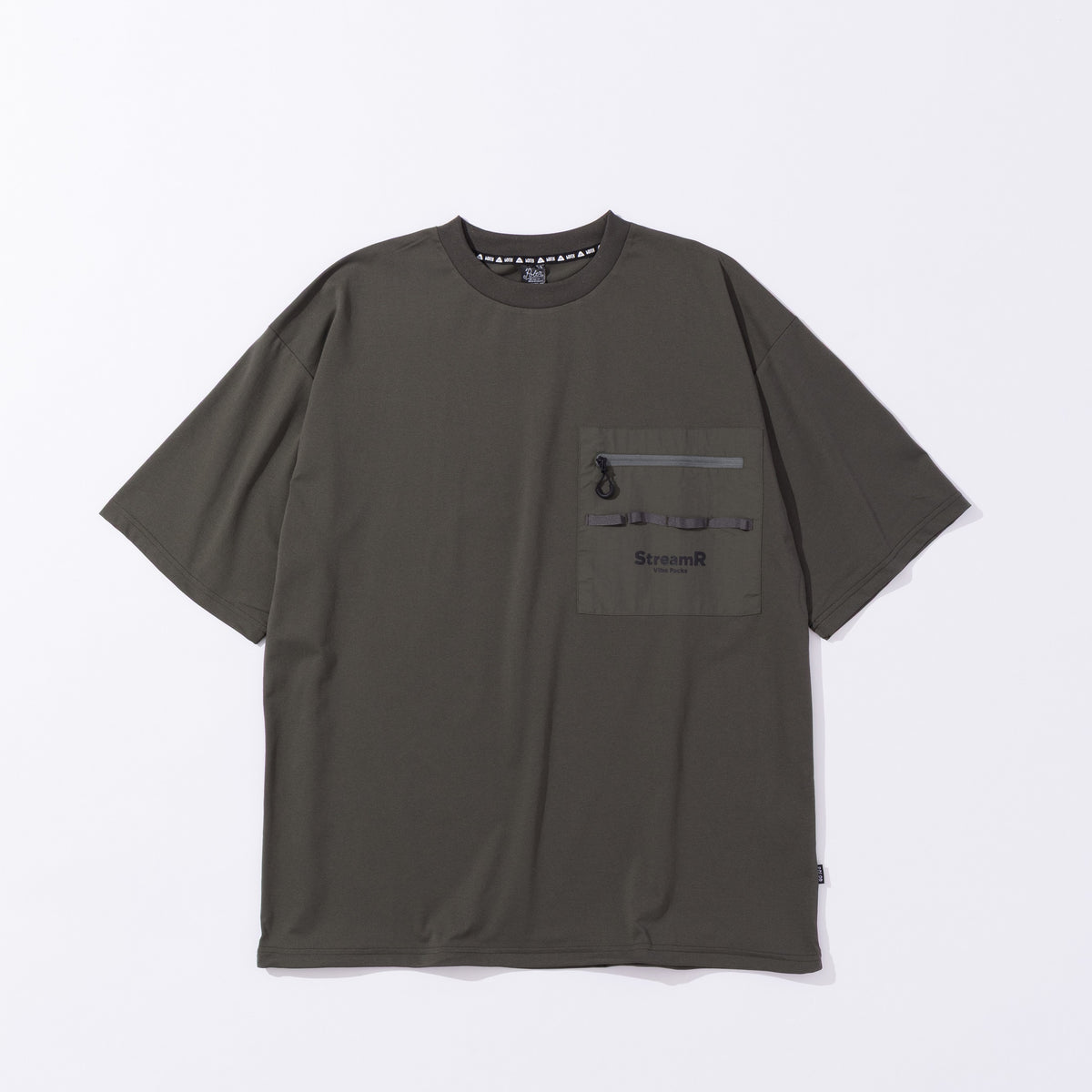STRMR DRWCRD DRY S/S TSH - OLIVE