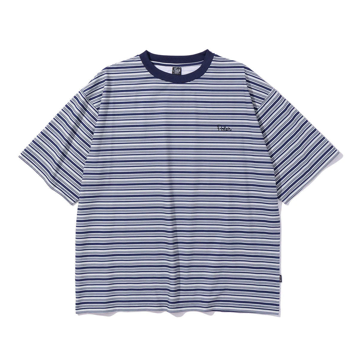 90'S STRIPE QUICK DRY TEE - CHARCOAL