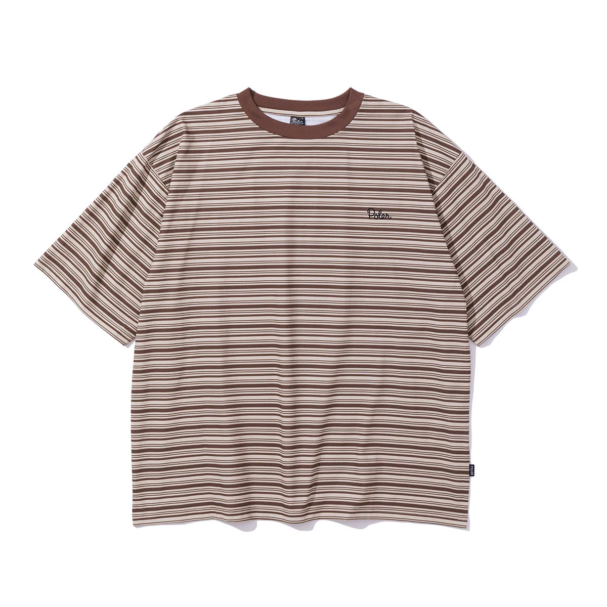 90'S STRIPE QUICK DRY TEE - BEIGE