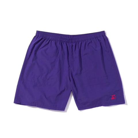 NYLON WIDE STUFF SHORTS - PURPLE
