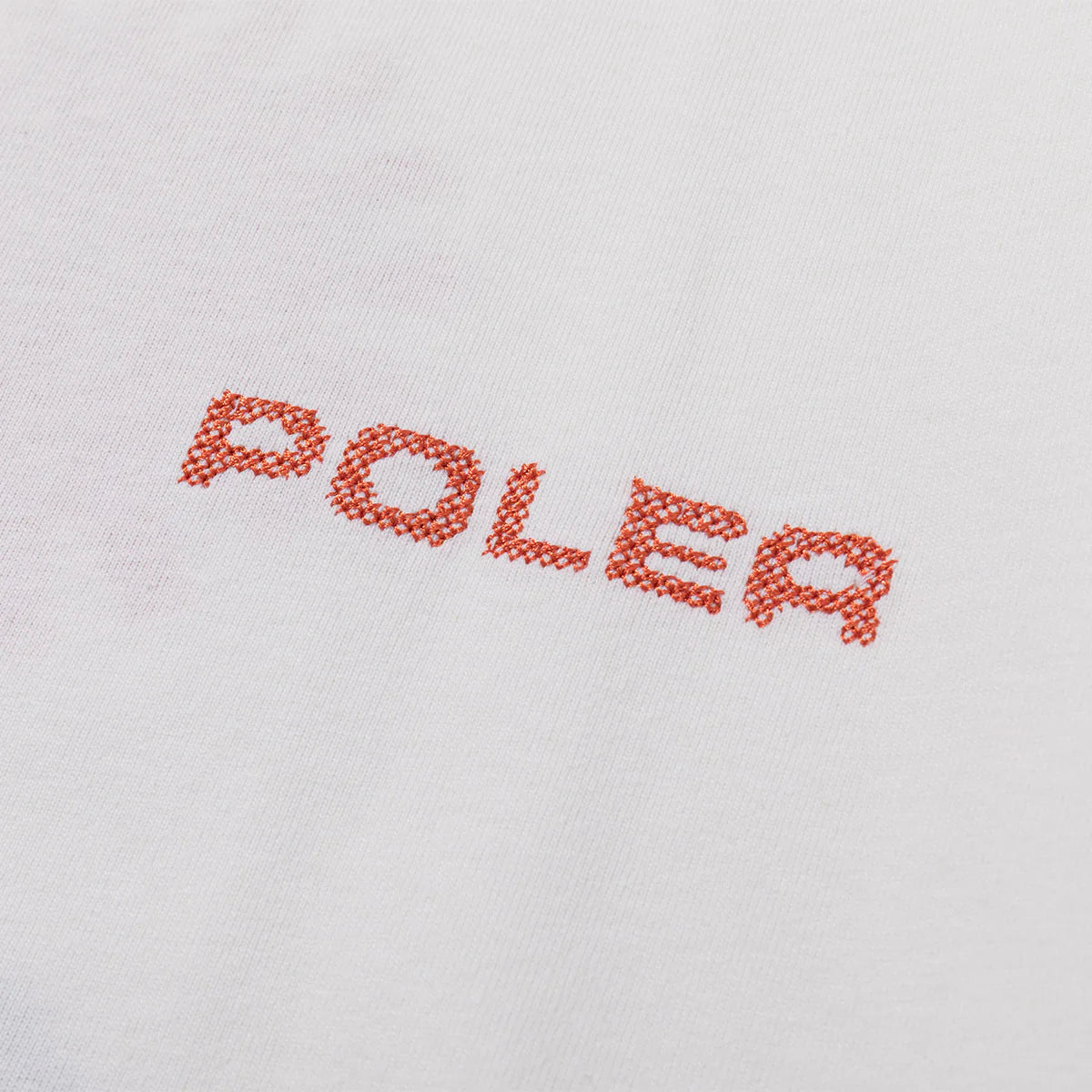 PRM CLOTH STITCH EMB TEE - WHITE