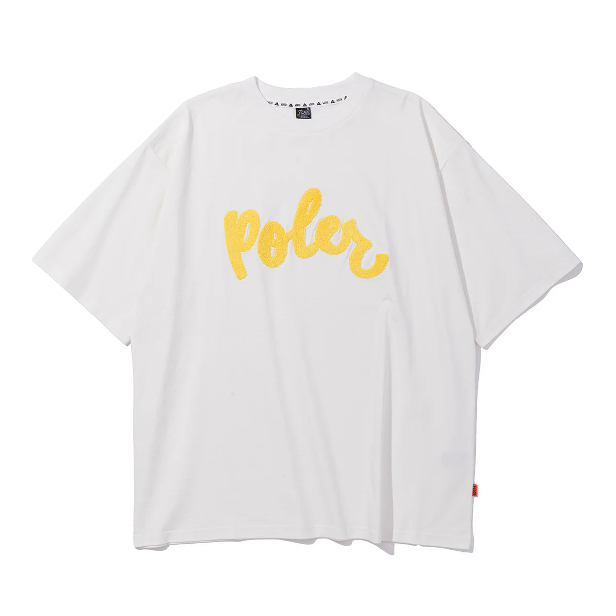 PRM PLR CHENILLE EMB TEE - WHITE