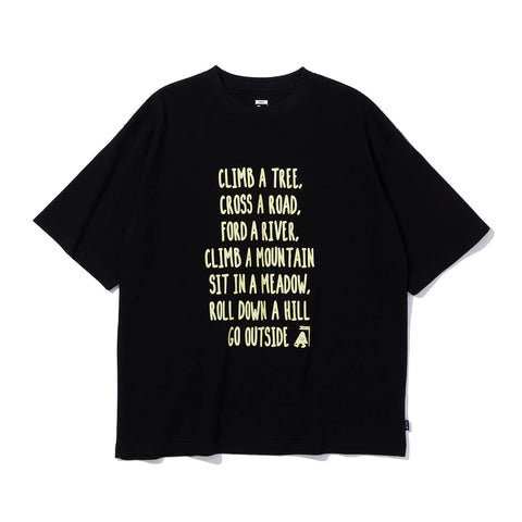 ROLL DOWN RELAX FIT TEE - BLACK