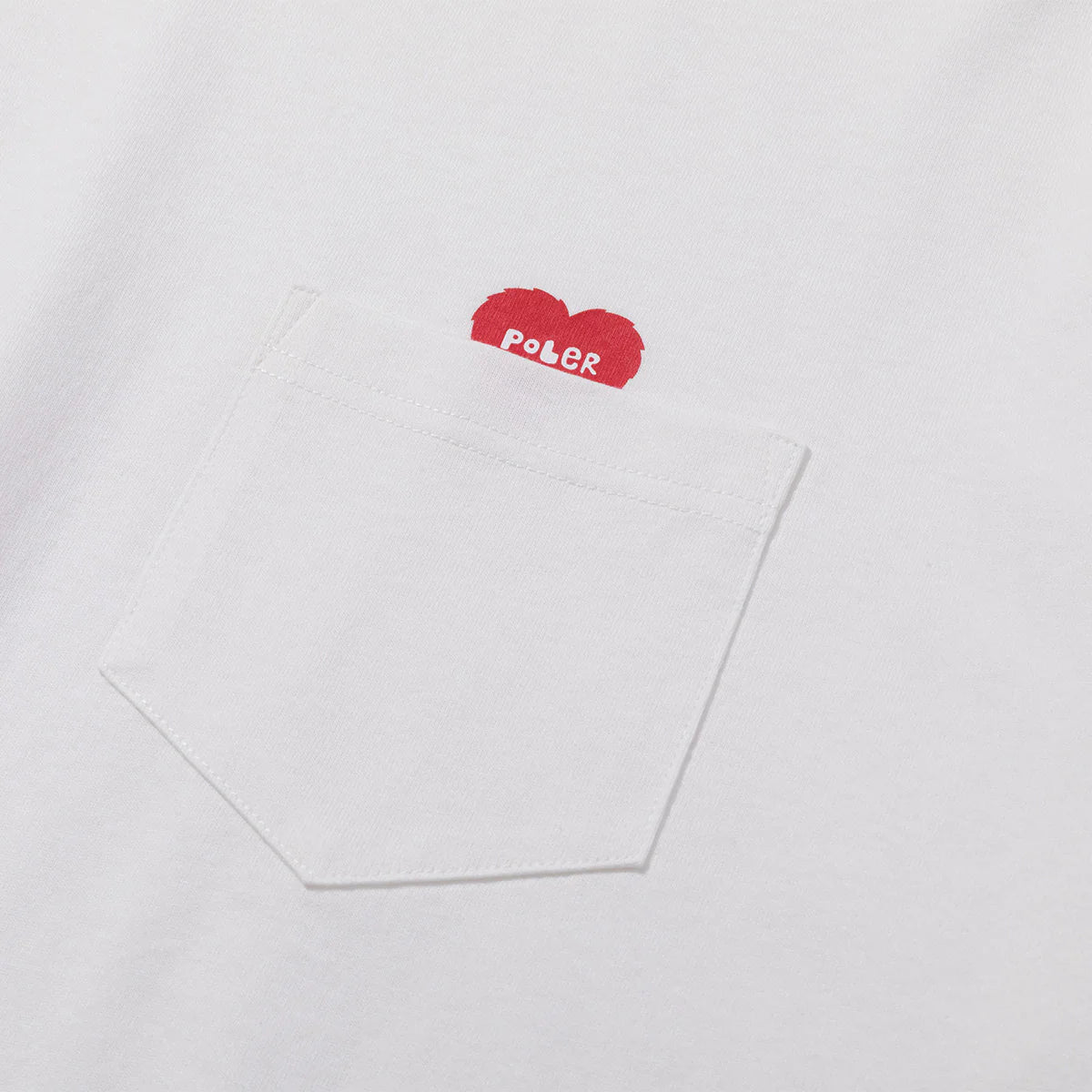FURRY HEART RLX FT PCKT T - WHITE