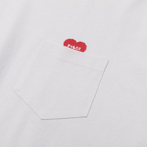 FURRY HEART RLX FT PCKT T - WHITE
