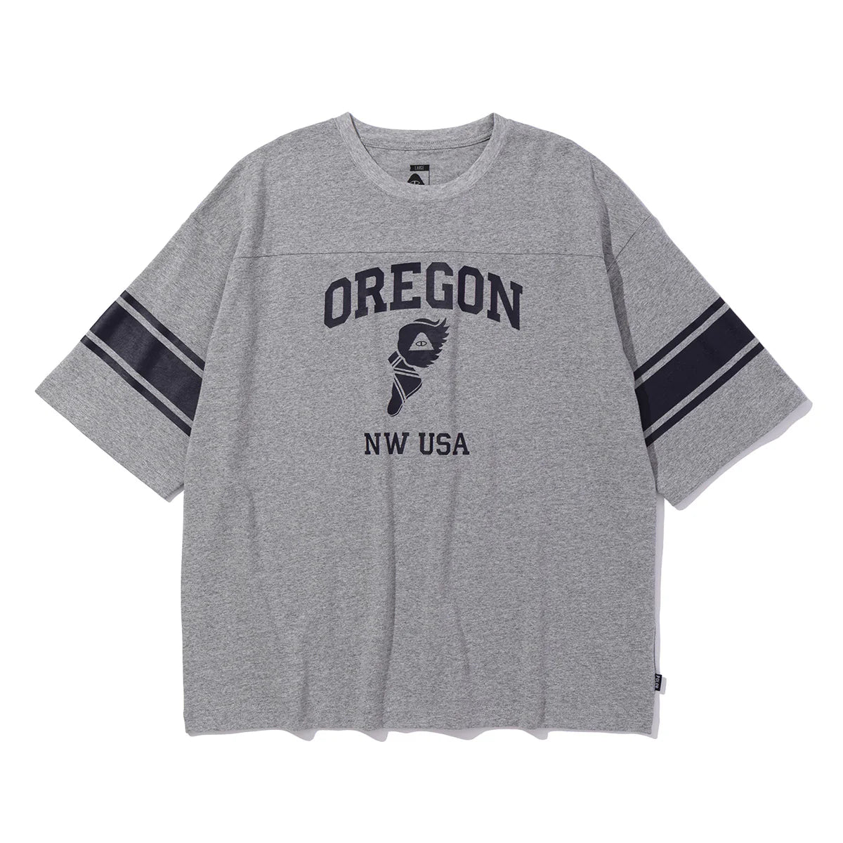 COLLEGE FOOTBALL TEE - ASH GRAY