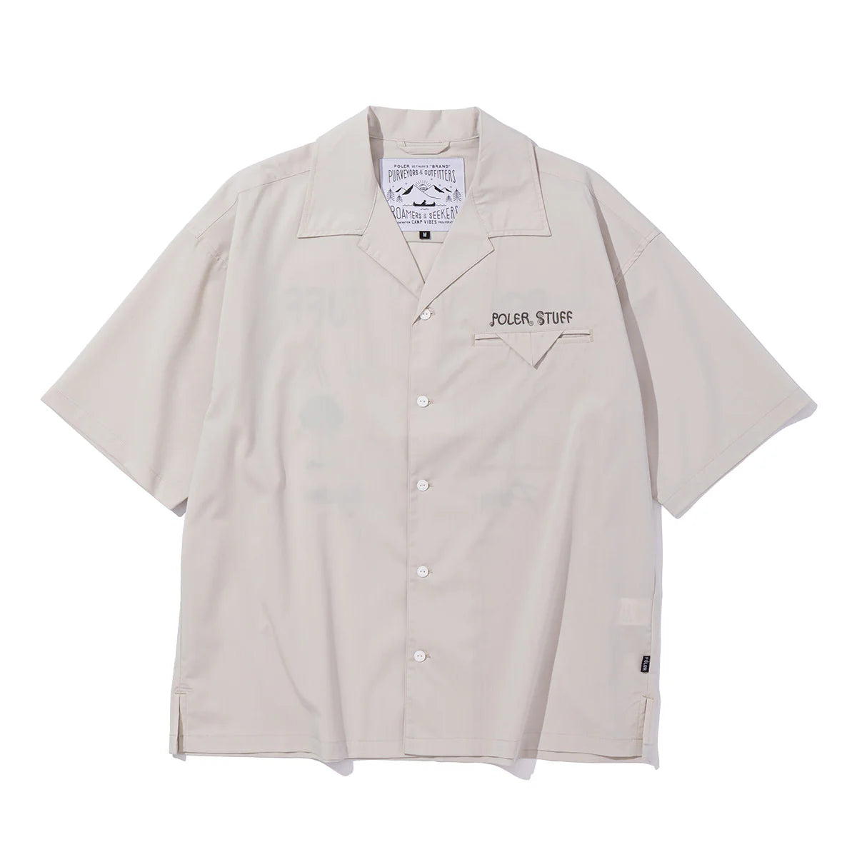 TOURIST TRAP RELAX OPEN COLLAR SHIRT - MUSTARD