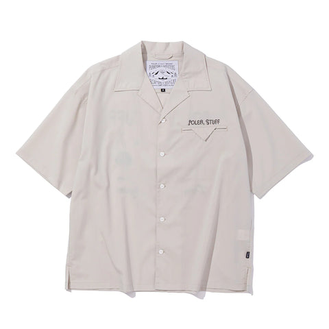 TOURIST TRAP RELAX OPEN COLLAR SHIRT - MUSTARD