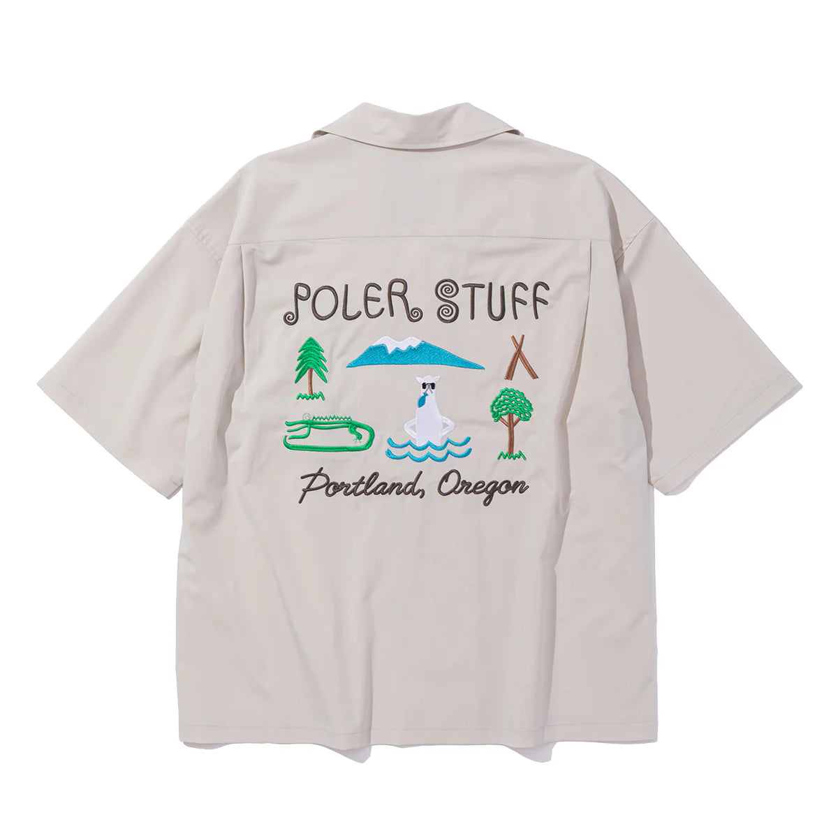 TOURIST TRAP RELAX OPEN COLLAR SHIRT - MUSTARD