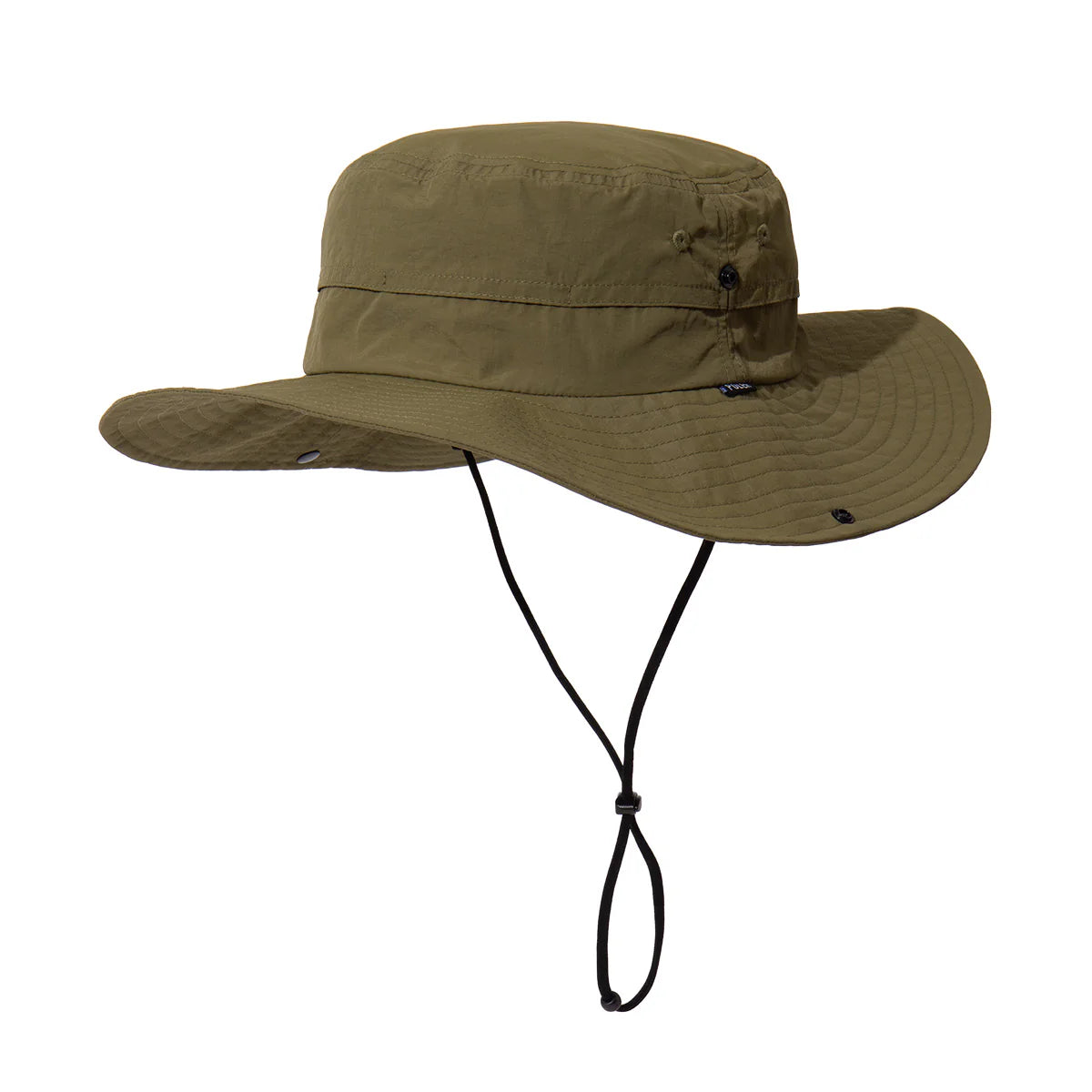 WIDE BRIM DRW CRD SFRI HT - OLIVE