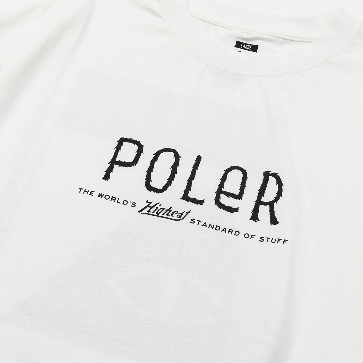 FURRY FONT RELAX FIT TEE -WHITE