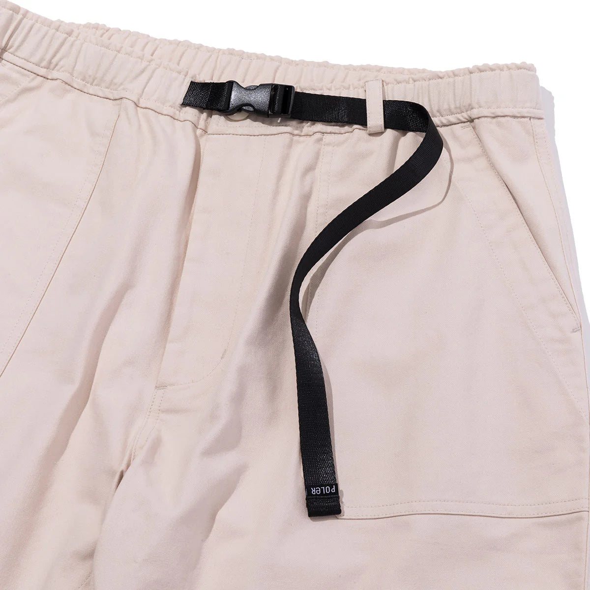 COTTON POPLIN BAKER PANTS - BEIGE