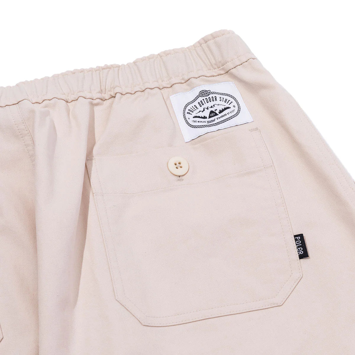 COTTON POPLIN BAKER PANTS - BEIGE