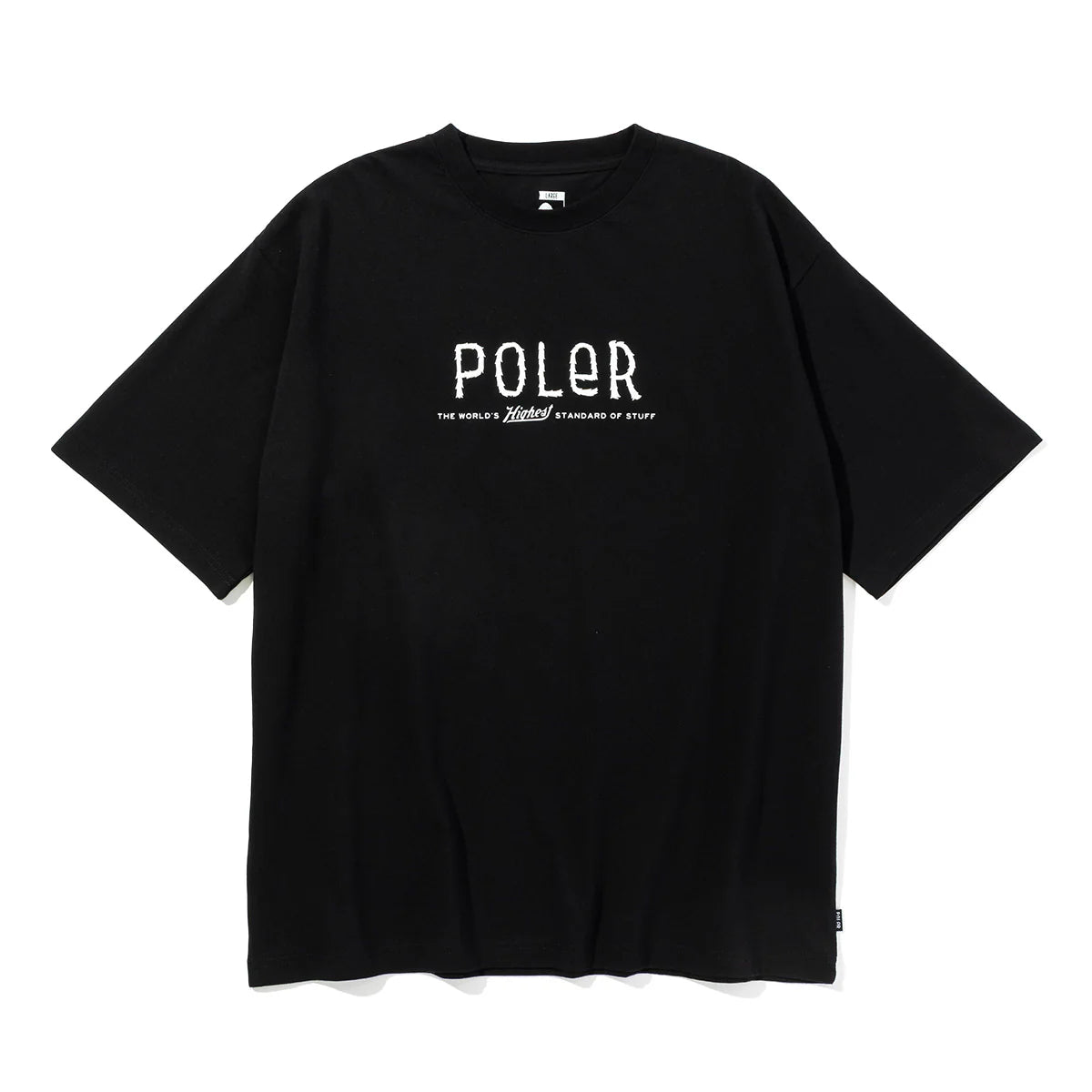 FURRY FONT RELAX FIT TEE - BLACK