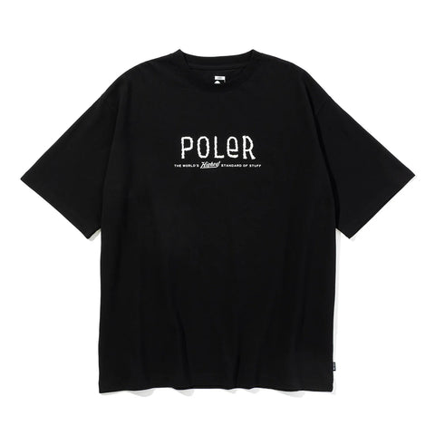 FURRY FONT RELAX FIT TEE - BLACK