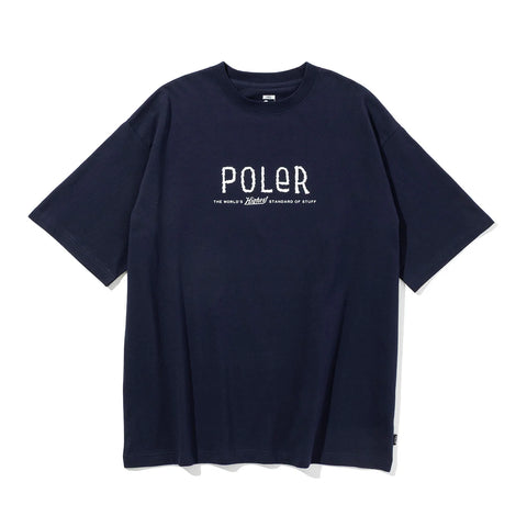 FURRY FONT RELAX FIT TEE - NAVY