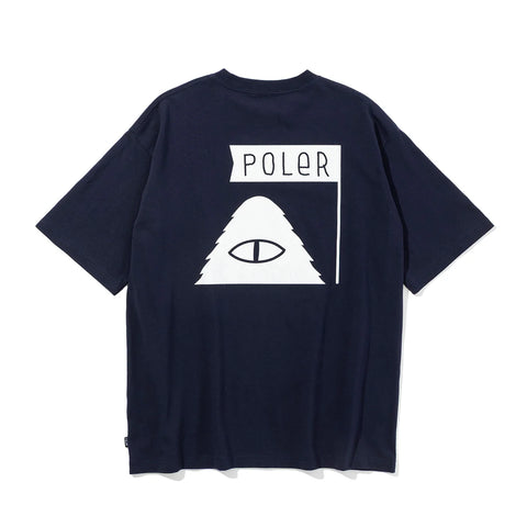 FURRY FONT RELAX FIT TEE - NAVY