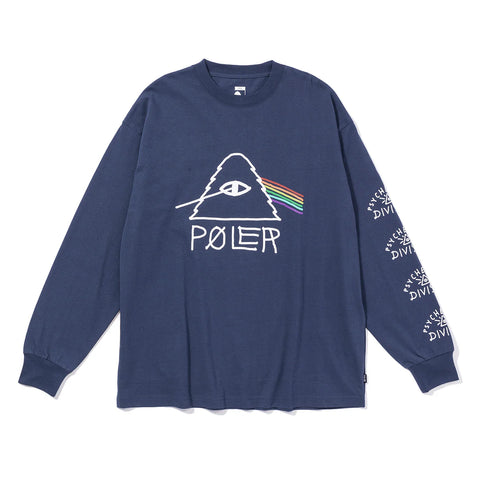 PSYCHEDELIC RLX FIT L/S T - NAVY