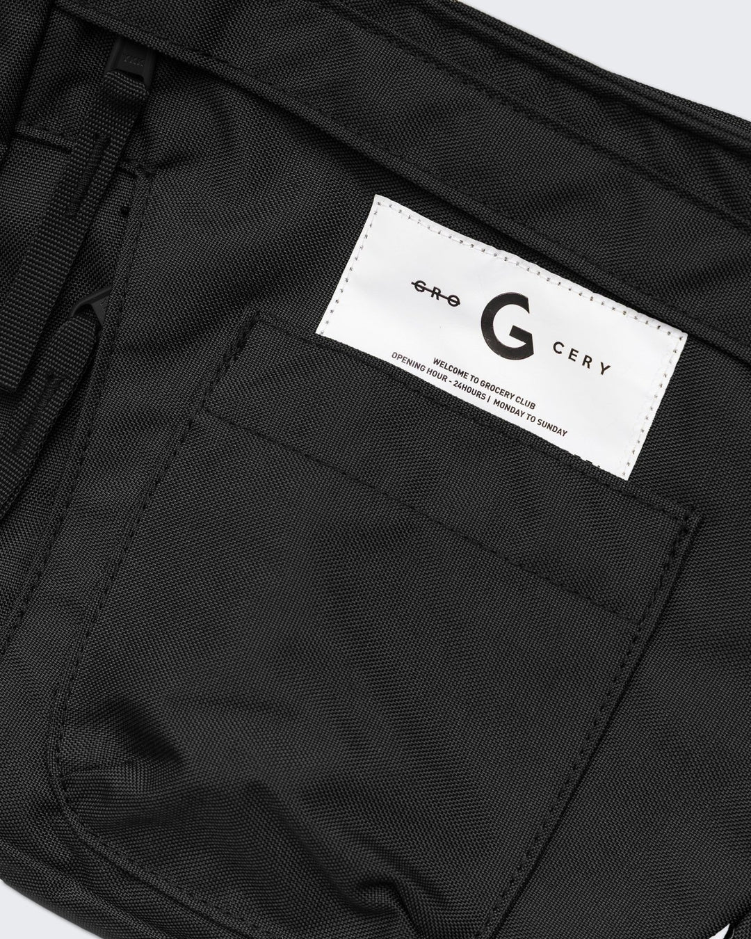 Multi Pocket Shoulder Bag - Black