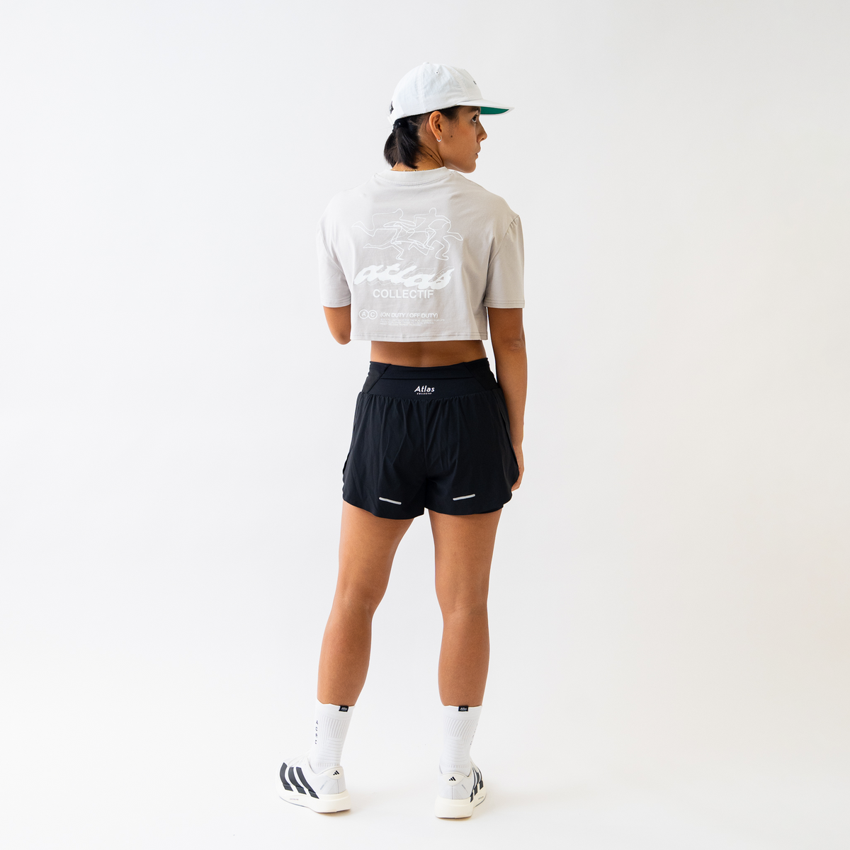 ACRC Hybrid Crop Tee Grey