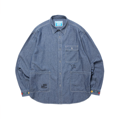 HIPPIE CHAMBRAY SHIRT - HARD WASH