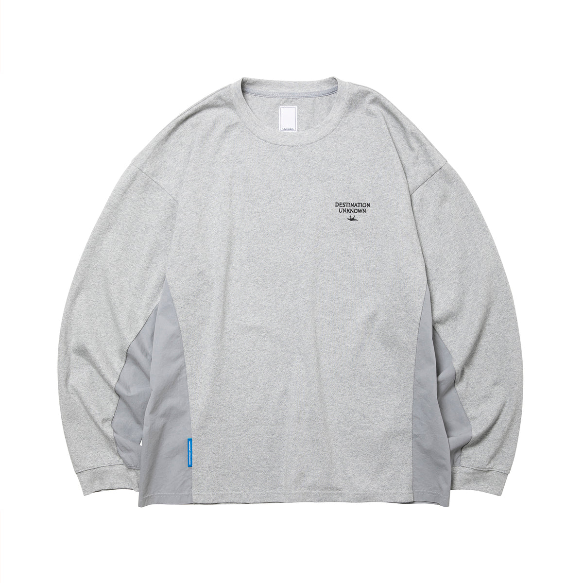 3D CUTTING L/S TEE II - GRAY