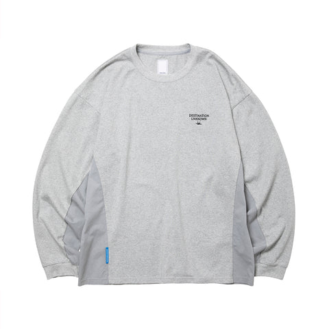 3D CUTTING L/S TEE II - GRAY