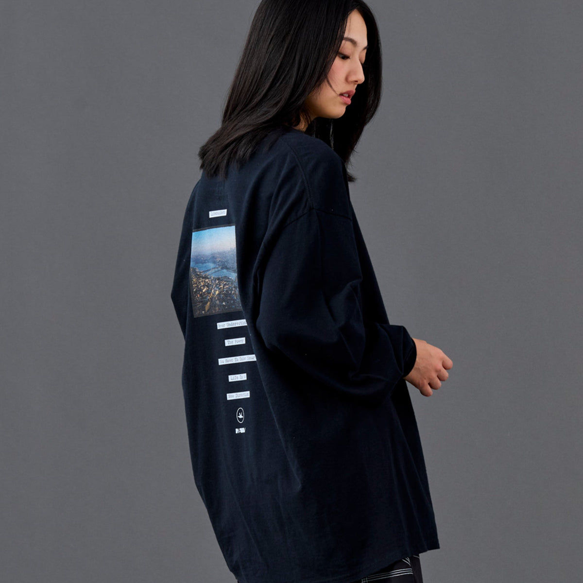 Maw Photo LS Tee - Black