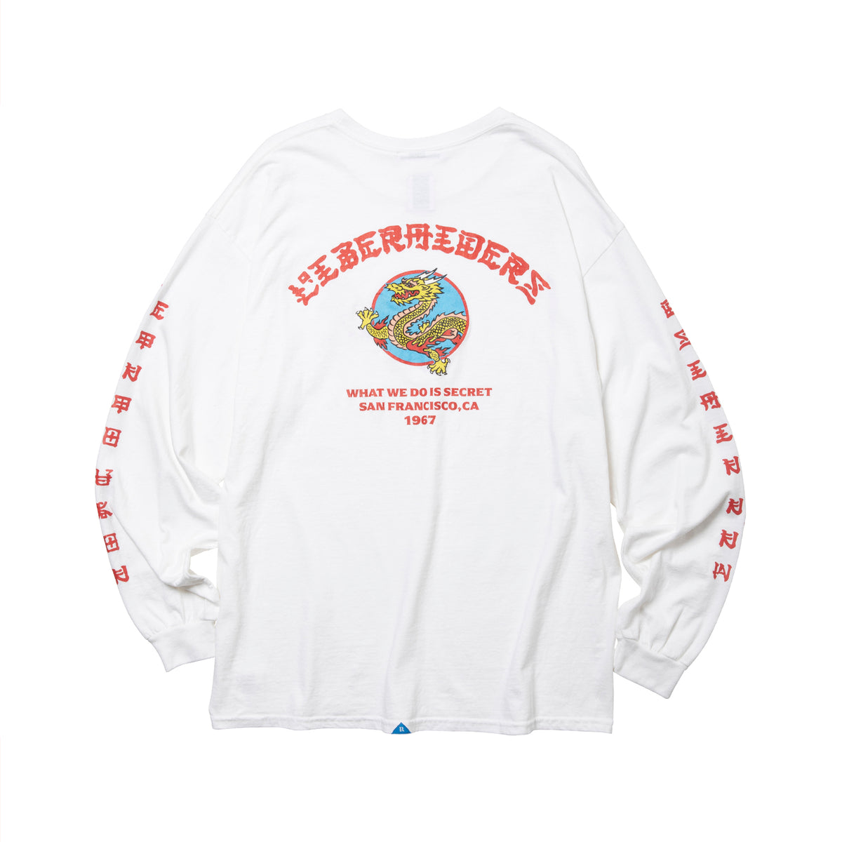 DRAGON L/S TEE - WHITE