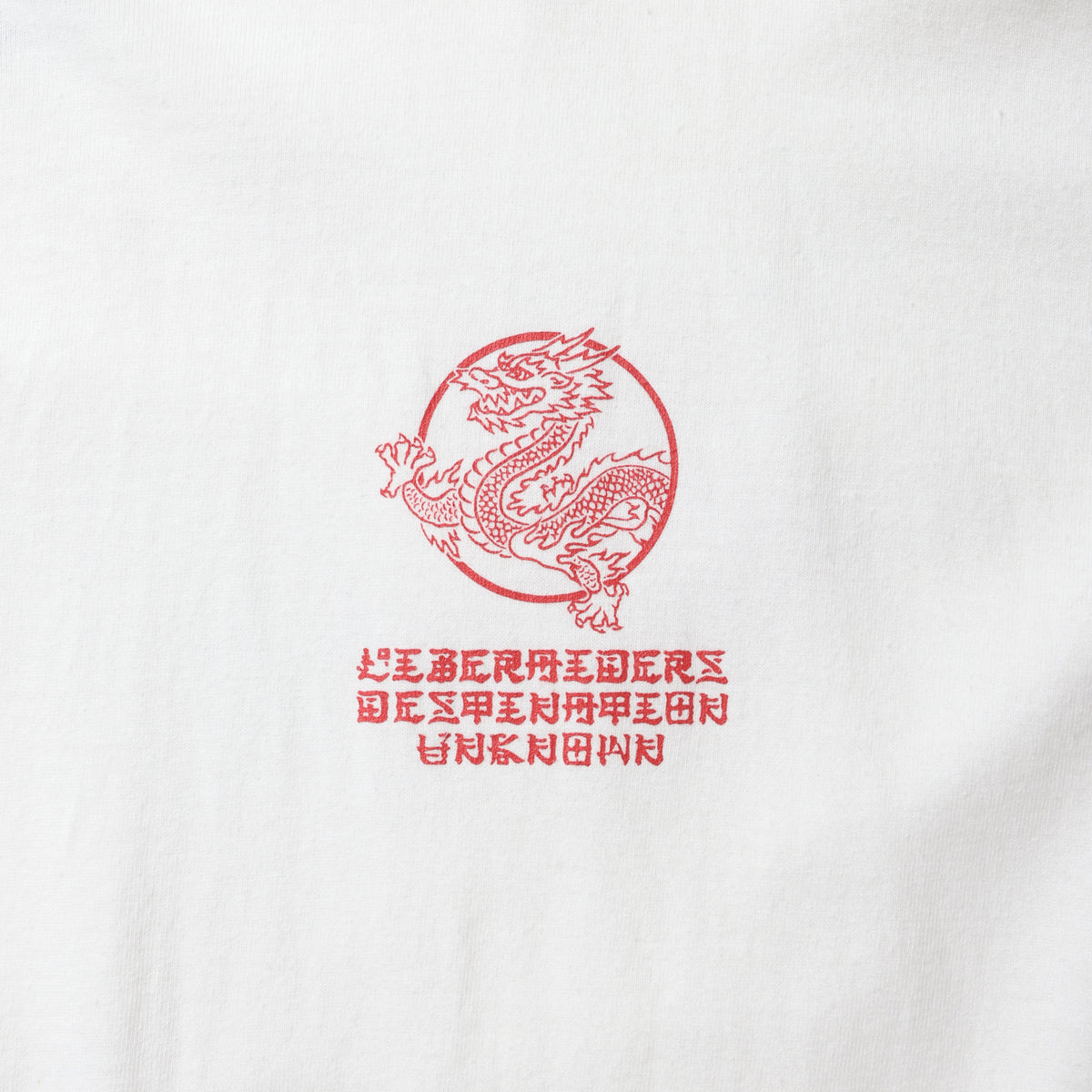 DRAGON L/S TEE - WHITE