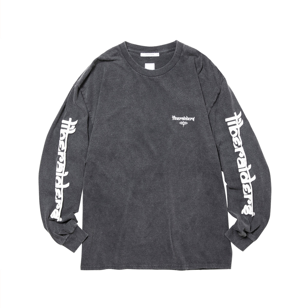 SLEEVE FONT L/S TEE - BLACK