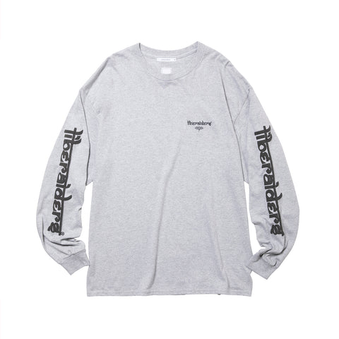 SLEEVE FONT L/S TEE - GRAY