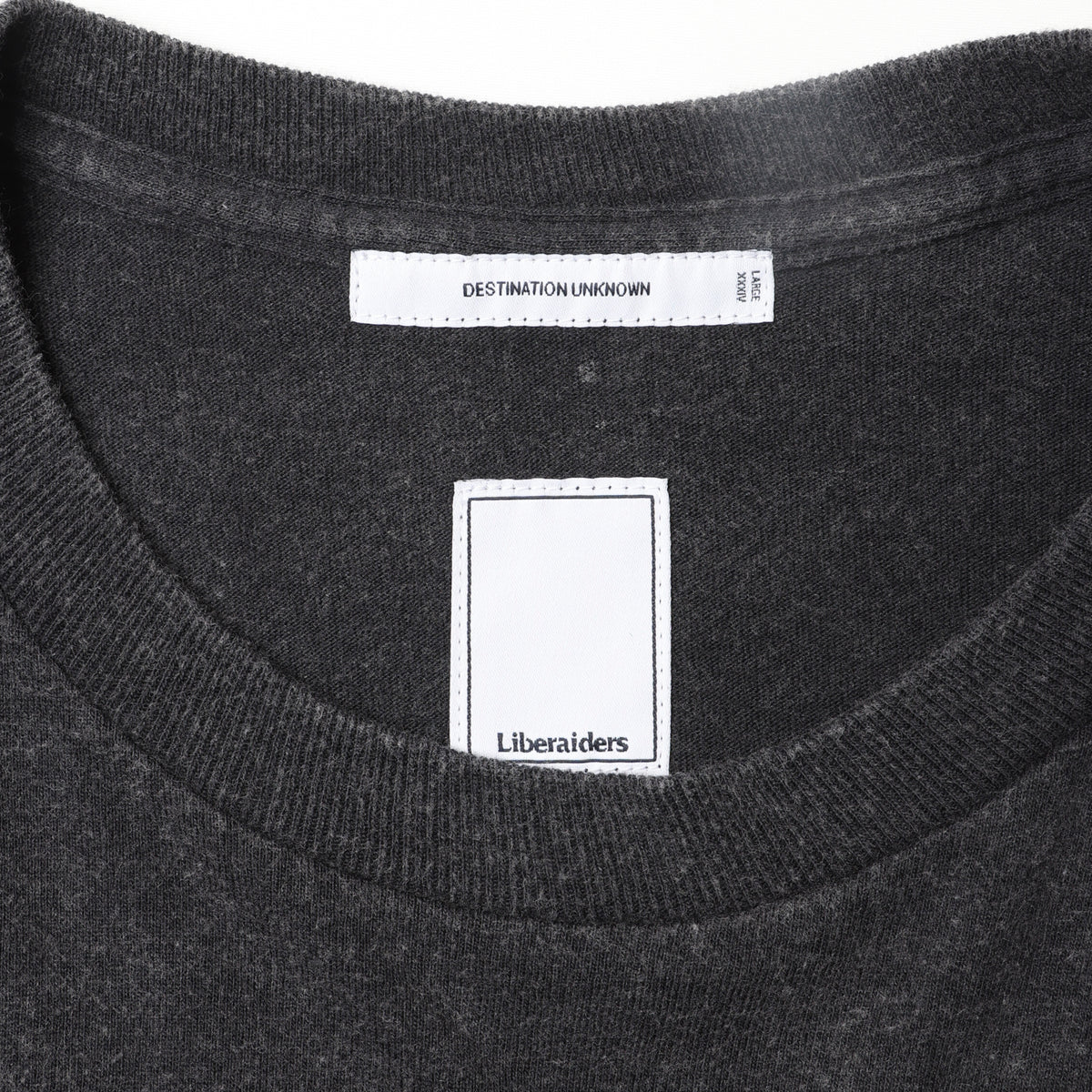 SLEEVE FONT L/S TEE - BLACK