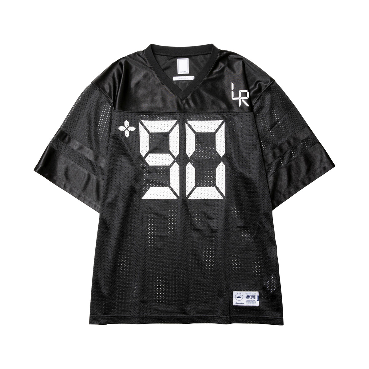 Digital Logo Football Tee - Black