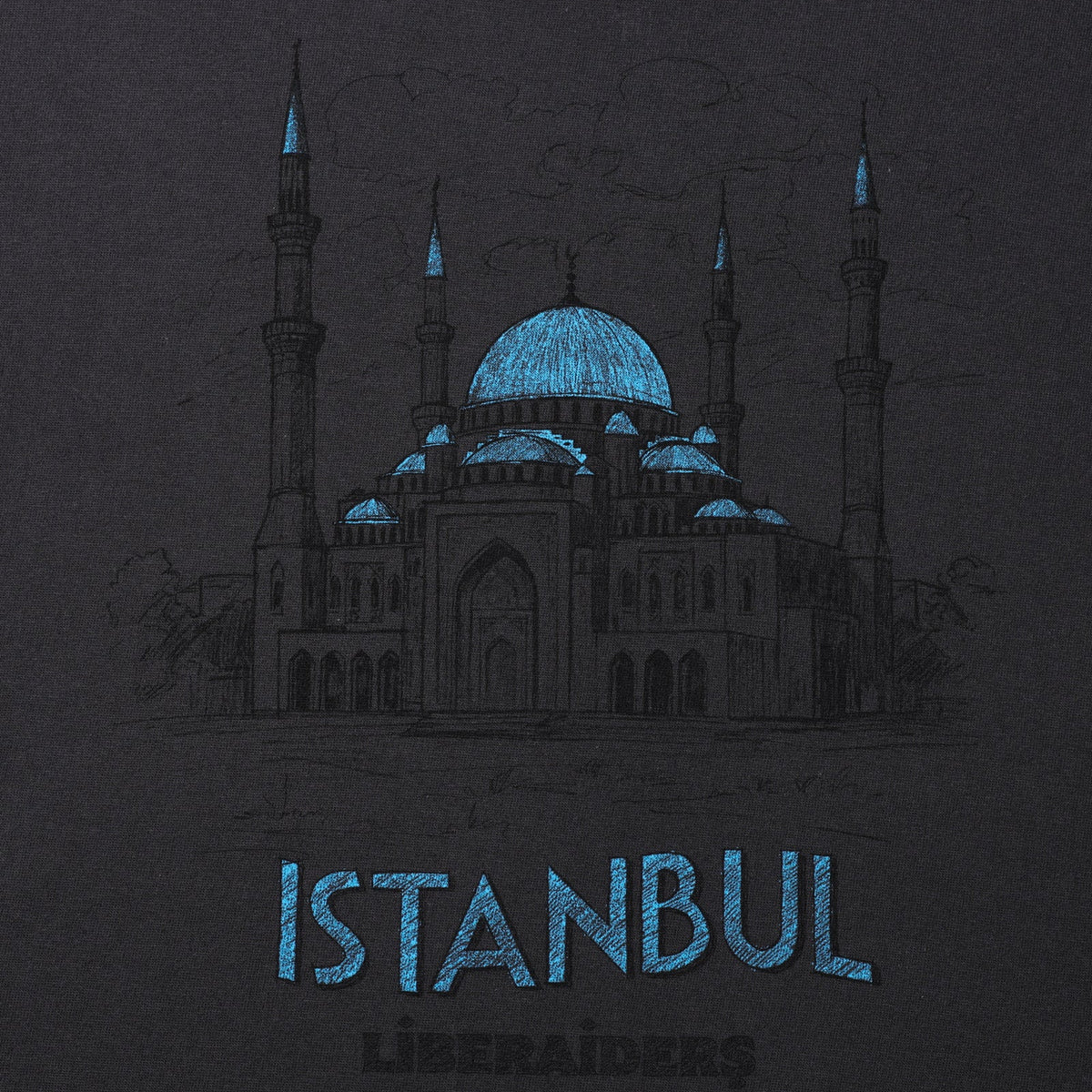Istanbul Tee  - Charcoal