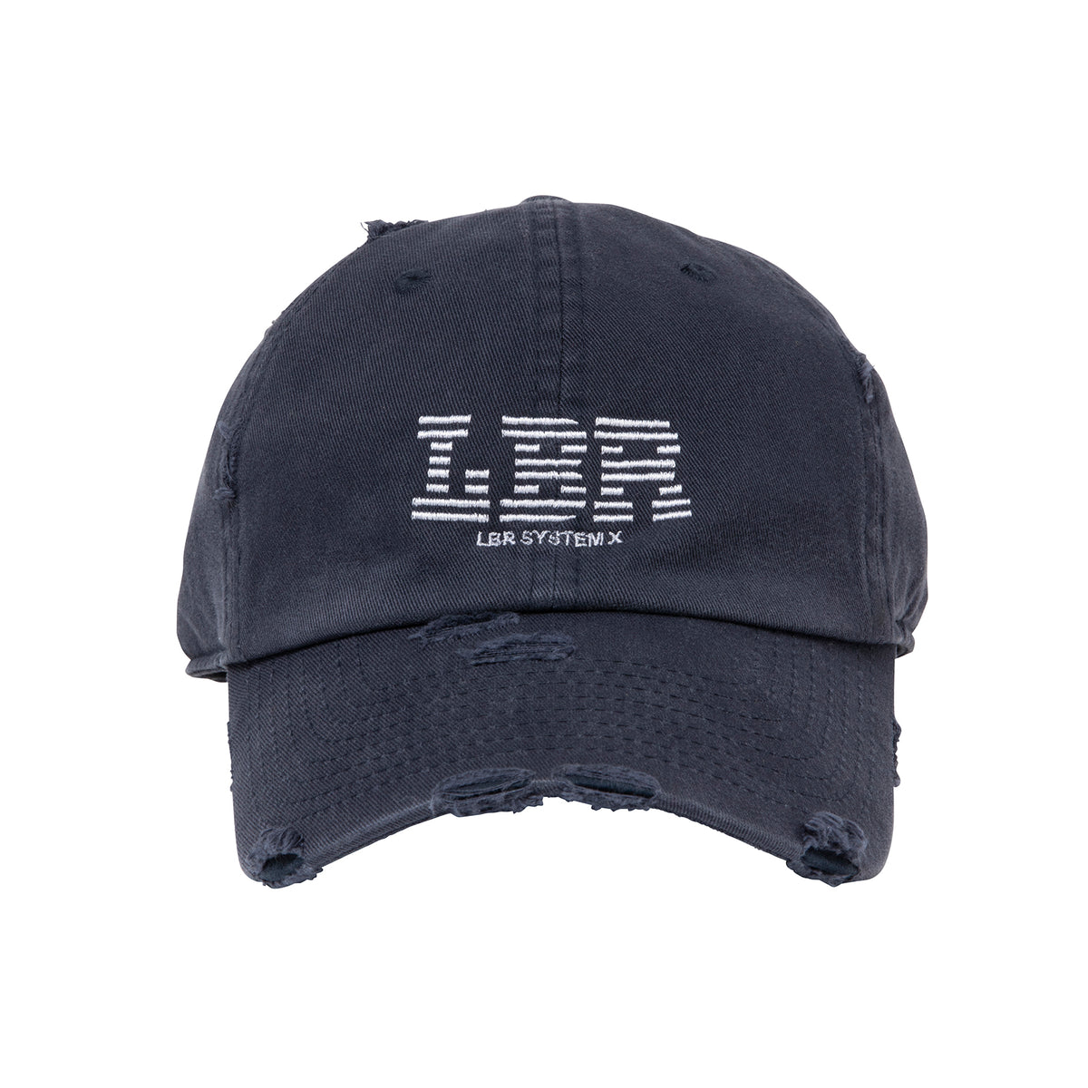 LBR LOGO DAMAGED CAP - NAVY