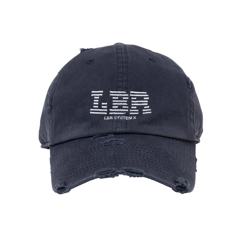 LBR LOGO DAMAGED CAP - NAVY