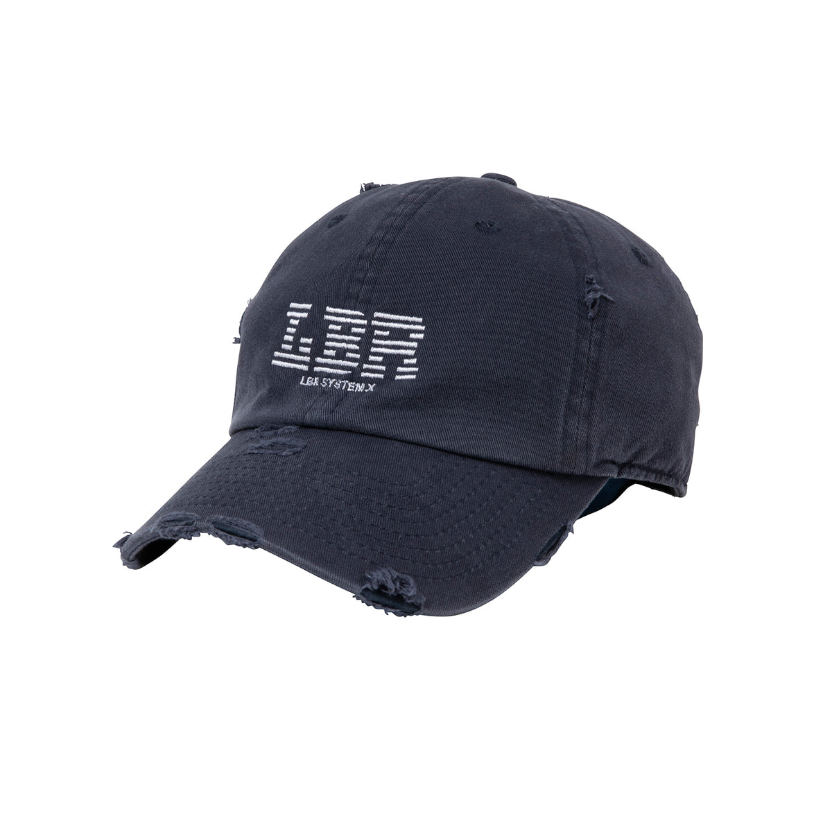 LBR LOGO DAMAGED CAP - NAVY