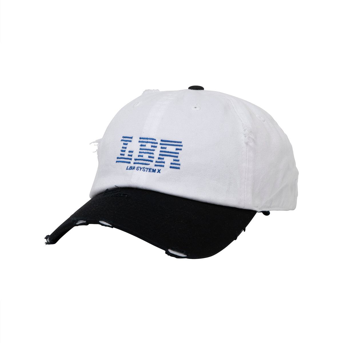 LBR LOGO DAMAGED CAP - WHITE