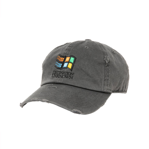 OS LOGO DAMAGED CAP - BLACK