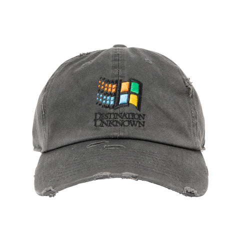 OS LOGO DAMAGED CAP - BLACK